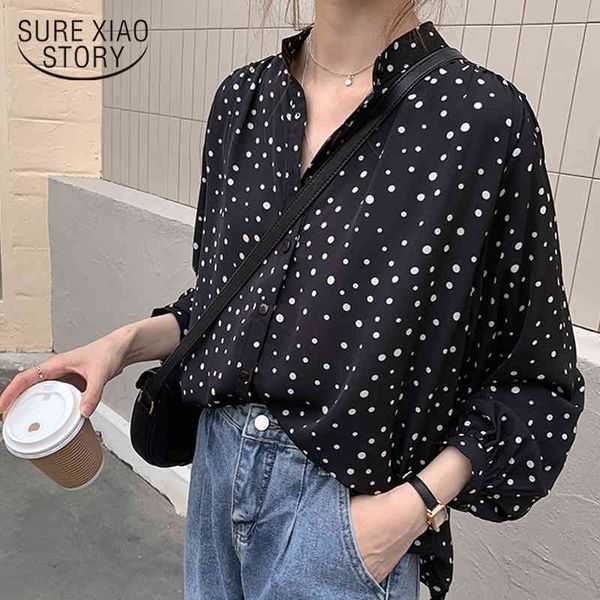 lantern sleeve blouse dot chiffon shirt women spring long bottoming shirts fashion casual plus size button 8885 50 210417, White
lantern sleeve blouse dot chiffon shirt women spring long bottoming shirts fashion casual plus size button 8885 50 210417, White
