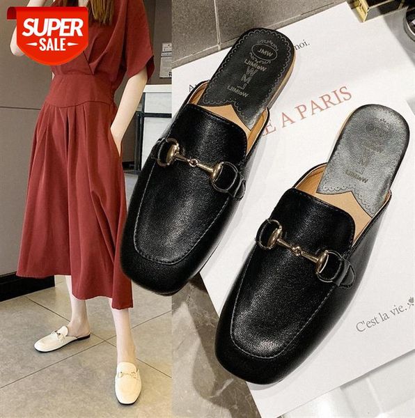baotou half slippers women small square head grandma shoes metal buckle low heel mules #no7m, Black
baotou half slippers women small square head grandma shoes metal buckle low heel mules #no7m, Black