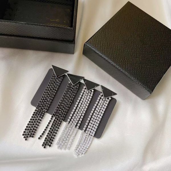european and american classic triangle letters dangle & chandelier design black white tassel enamel fashion all-match earrings female fast d, Silver
european and american classic triangle letters dangle & chandelier design black white tassel enamel fashion all-match earrings female fast d, Silver