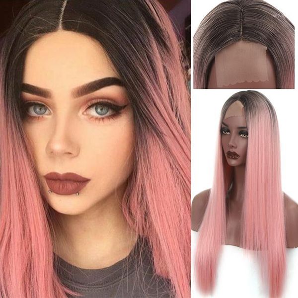 long straight omber pink wig synthetic wigs for women natural middle part heat resistant fiber1, Black
long straight omber pink wig synthetic wigs for women natural middle part heat resistant fiber1, Black