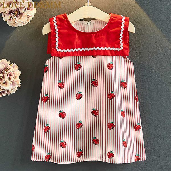 love dd&mm girls dresses summer children's clothing girls sweet big lapel foreign stripes strawberry vest dress 210715, Red;yellow
love dd&mm girls dresses summer children's clothing girls sweet big lapel foreign stripes strawberry vest dress 210715, Red;yellow