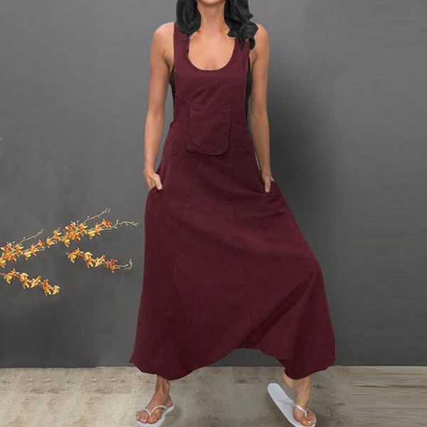 women's jumpsuits & rompers women fashion solid color jumpsuit plus size loose sleeveless romper long trousers, Black;white
women's jumpsuits & rompers women fashion solid color jumpsuit plus size loose sleeveless romper long trousers, Black;white