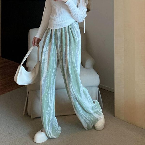 women's pants & capris tie-dye wide-leg women summer style loose straight-leg thin section high-waist draped printed casual ice silk, Black;white
women's pants & capris tie-dye wide-leg women summer style loose straight-leg thin section high-waist draped printed casual ice silk, Black;white