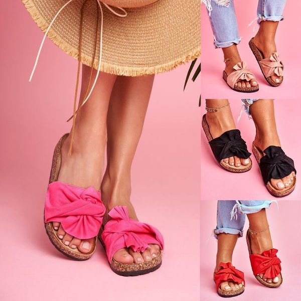 women's slippers bowknot lady slipper summer flat sandals vacation beach casual indoor shoes flops, Black
women's slippers bowknot lady slipper summer flat sandals vacation beach casual indoor shoes flops, Black