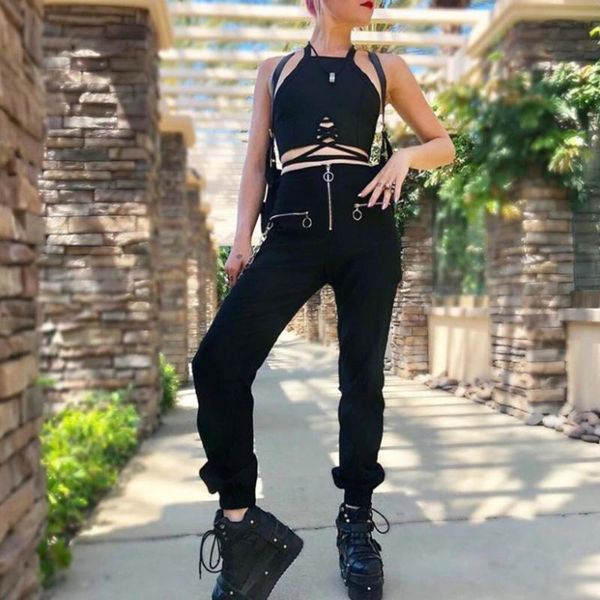 women's pants & capris 2021 gothic cargo women loose high-waist summer fashion hip hop harajuku long trousers streetwear clothing, Black;white
women's pants & capris 2021 gothic cargo women loose high-waist summer fashion hip hop harajuku long trousers streetwear clothing, Black;white