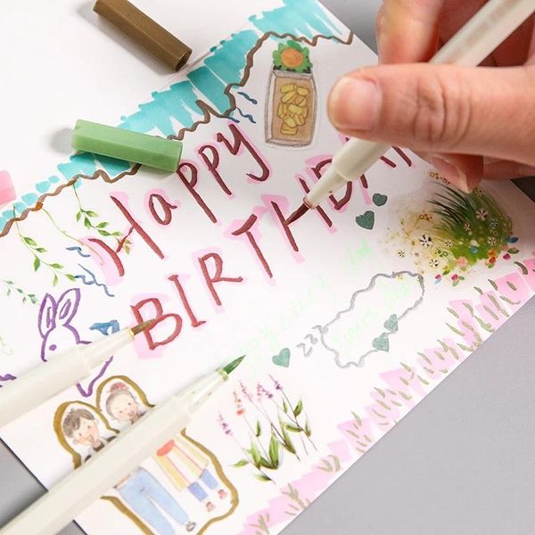 highlighters drawing paint markers pen 6/10 colors dual bush tips marker art metallic color gel pens birthday gift card diy po glass, Black;red
highlighters drawing paint markers pen 6/10 colors dual bush tips marker art metallic color gel pens birthday gift card diy po glass, Black;red
