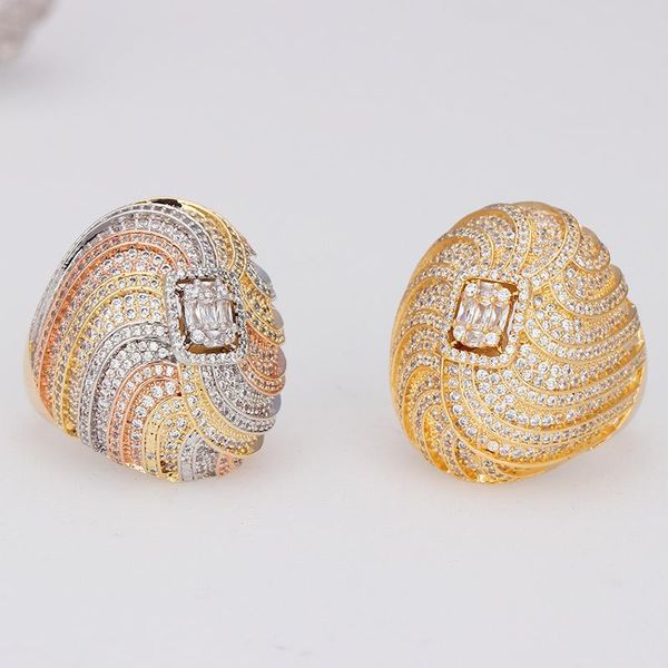cluster rings bride talk luxury stripe geometric design cz cubic zircon big ring for african women bridal engagement wedding dubai finger, Golden;silver
cluster rings bride talk luxury stripe geometric design cz cubic zircon big ring for african women bridal engagement wedding dubai finger, Golden;silver
