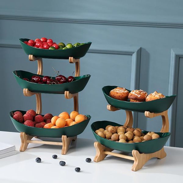 2/3 tiers fruit plate with wood holder candy serving bowl kitchen organizer rack party display tray dishes & plates
2/3 tiers fruit plate with wood holder candy serving bowl kitchen organizer rack party display tray dishes & plates