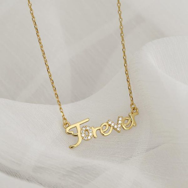 pendant necklaces simple forever letter clavicle chain necklace women classic fashion jewelry accessories, Silver
pendant necklaces simple forever letter clavicle chain necklace women classic fashion jewelry accessories, Silver