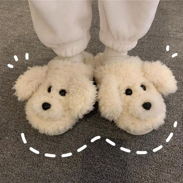 slippers faux fur dog 2021 cute cartoon animal women winter warm plush home fluffy slides cotton house floor shoes flip flops, Black
slippers faux fur dog 2021 cute cartoon animal women winter warm plush home fluffy slides cotton house floor shoes flip flops, Black