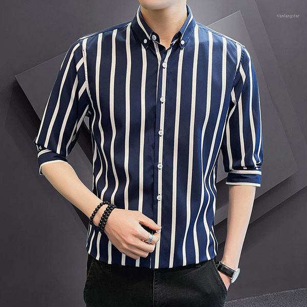 men's dress shirts large short sleeve shirt stripe seven coat business fit high comfort office fashion wear1, White;black
men's dress shirts large short sleeve shirt stripe seven coat business fit high comfort office fashion wear1, White;black