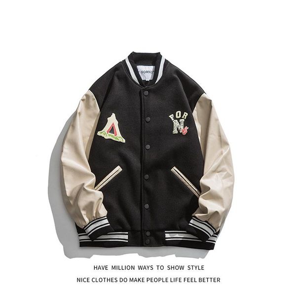 men's jackets arrival foaming print patchwork baseball bomber letterman jacket women's varsity coat streetwear vintage chic, Black;brown
men's jackets arrival foaming print patchwork baseball bomber letterman jacket women's varsity coat streetwear vintage chic, Black;brown
