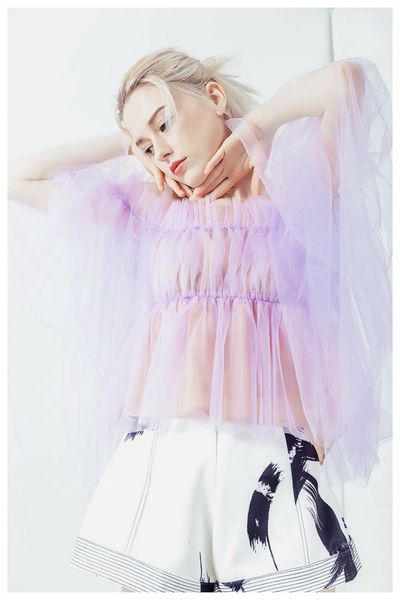 tanks out of the super fairy mesh loop a low-rent purple blouse with adjustable shoulder belt, White
tanks out of the super fairy mesh loop a low-rent purple blouse with adjustable shoulder belt, White