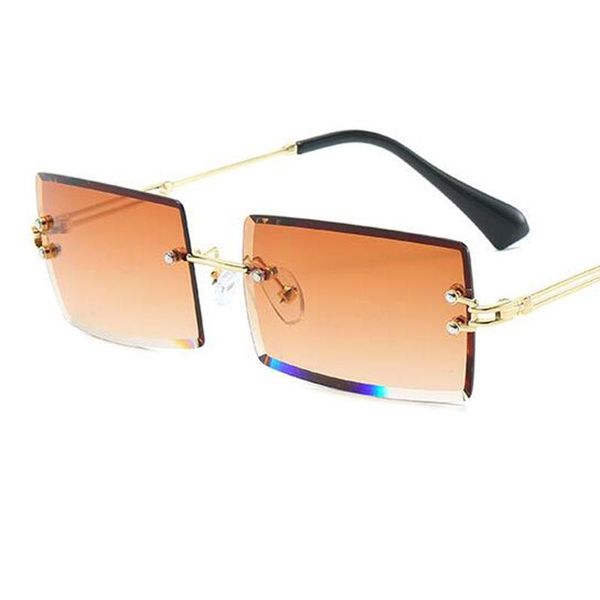 sunglasses rimless rectangle womens 2021 brown tinted lens sun glasses fashion square shades gradient eyewear, White;black
sunglasses rimless rectangle womens 2021 brown tinted lens sun glasses fashion square shades gradient eyewear, White;black