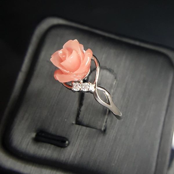 wedding rings pink rose flower handmade shell zircon women's for band engagement ring bridal jewelry lover's gifts, Slivery;golden
wedding rings pink rose flower handmade shell zircon women's for band engagement ring bridal jewelry lover's gifts, Slivery;golden