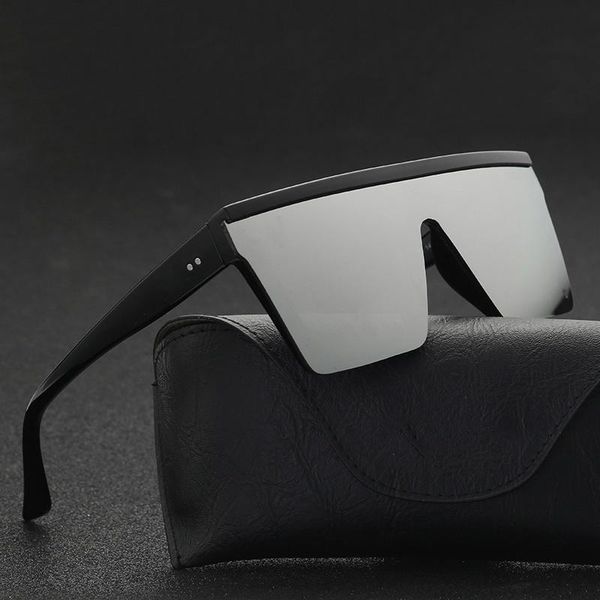 sunglasses 2021 male flat men brand black square shades gradient sun glasses for cool, White;black 
sunglasses 2021 male flat men brand black square shades gradient sun glasses for cool, White;black
