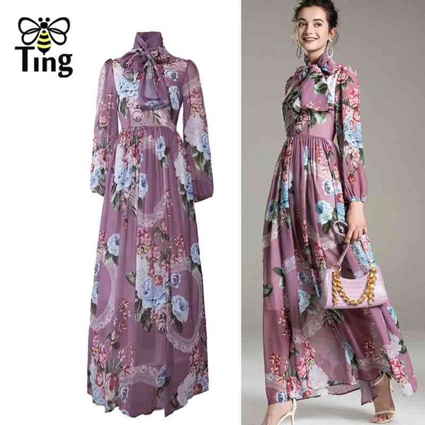 fashion designer summer silky flowy maxi dress women's o-neck long sleeve bow floral print chiffon vacation elbise 210513, Black;gray
fashion designer summer silky flowy maxi dress women's o-neck long sleeve bow floral print chiffon vacation elbise 210513, Black;gray