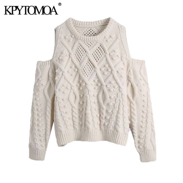 women fashion bobble appliques hollow out knitted sweater vintage o neck long sleeve female pullovers chic 210420, White;black
women fashion bobble appliques hollow out knitted sweater vintage o neck long sleeve female pullovers chic 210420, White;black