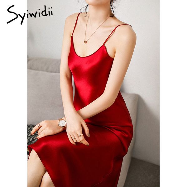 2021syiwidii woman dress satin sleeveless spaghetti strap straight solid luxury shiny sundress imitation silk dress green 2021, Black;gray
2021syiwidii woman dress satin sleeveless spaghetti strap straight solid luxury shiny sundress imitation silk dress green 2021, Black;gray
