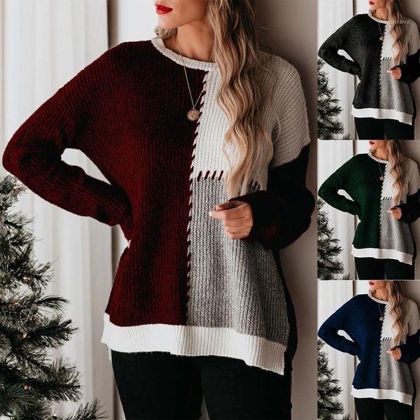 autumn winter sweater for women fashion patchwork pullover sweter de mujer casual crewneck long sleeve sweaters pull femme, White;black
autumn winter sweater for women fashion patchwork pullover sweter de mujer casual crewneck long sleeve sweaters pull femme, White;black