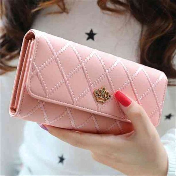 women lady clutch leather bags diamond crown trifold wallet long card holder phone bag case purse handbag, Red;black
women lady clutch leather bags diamond crown trifold wallet long card holder phone bag case purse handbag, Red;black