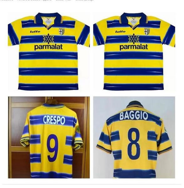 #9 crespo 98 99 retro parma soccer jerseys 1998 1999 vintage classic collection yellow football shirts #1 buffon #10 asprilla #8 baggio, Black;yellow
#9 crespo 98 99 retro parma soccer jerseys 1998 1999 vintage classic collection yellow football shirts #1 buffon #10 asprilla #8 baggio, Black;yellow