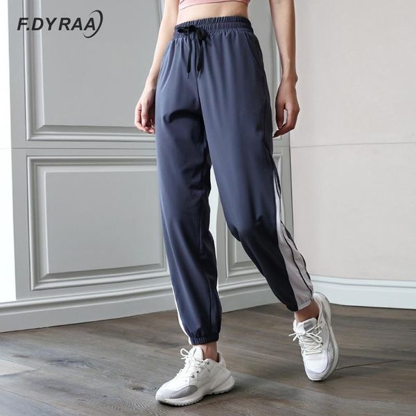 f.dyraa sport fitness pants women elastic band waist/foot quick dry loose running yoga female streetwear sweatpants, Black;blue 
f.dyraa sport fitness pants women elastic band waist/foot quick dry loose running yoga female streetwear sweatpants, Black;blue