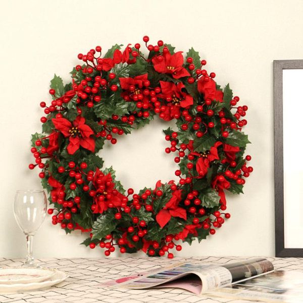 decorative flowers & wreaths artificial christmas wreath red fruit for front door fireplace decoration
decorative flowers & wreaths artificial christmas wreath red fruit for front door fireplace decoration