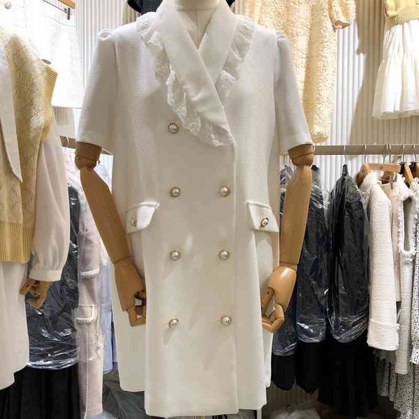 swee lace patchwork summer white dress temperament notched vestidos de mujer elegant button decoration dresses for women 210514, Black;gray
swee lace patchwork summer white dress temperament notched vestidos de mujer elegant button decoration dresses for women 210514, Black;gray