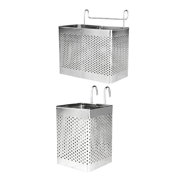 kitchen storage & organization 2pcs square stainless steel chopsticks holder hanging cutlery drying basket tableware drainer
kitchen storage & organization 2pcs square stainless steel chopsticks holder hanging cutlery drying basket tableware drainer