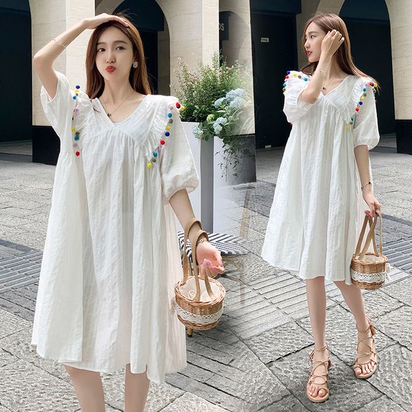dresses 5866# summer large size loose thin cotton maternity dress korean fashion v neck sweet clothes for pregnant women pregnancy, Black;gray
dresses 5866# summer large size loose thin cotton maternity dress korean fashion v neck sweet clothes for pregnant women pregnancy, Black;gray