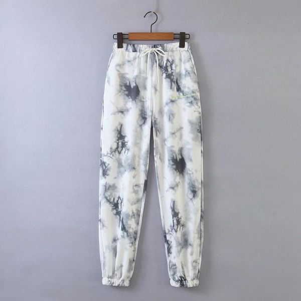 women's pants & capris woman tie dye knitting knit sports pants feminine lyrics embroidered loose, Black;white
women's pants & capris woman tie dye knitting knit sports pants feminine lyrics embroidered loose, Black;white