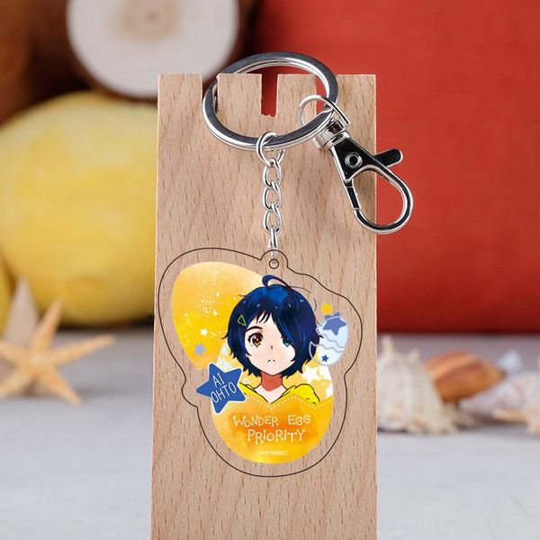 keychains anime wonder egg priority ohto ai momoe sawaki keychain pendant llavero, Silver 
keychains anime wonder egg priority ohto ai momoe sawaki keychain pendant llavero, Silver