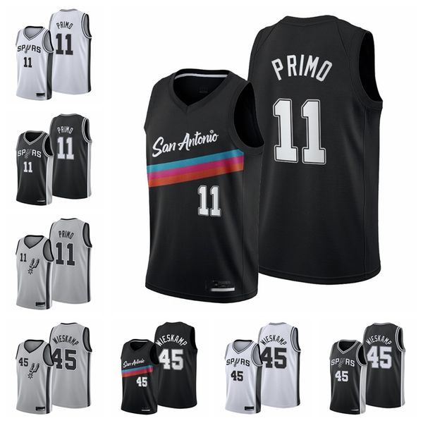 joshua primo 11 joe wieskamp 45 2021 draft basketball san antoniospursmen white edition city jersey, Black;red
joshua primo 11 joe wieskamp 45 2021 draft basketball san antoniospursmen white edition city jersey, Black;red
