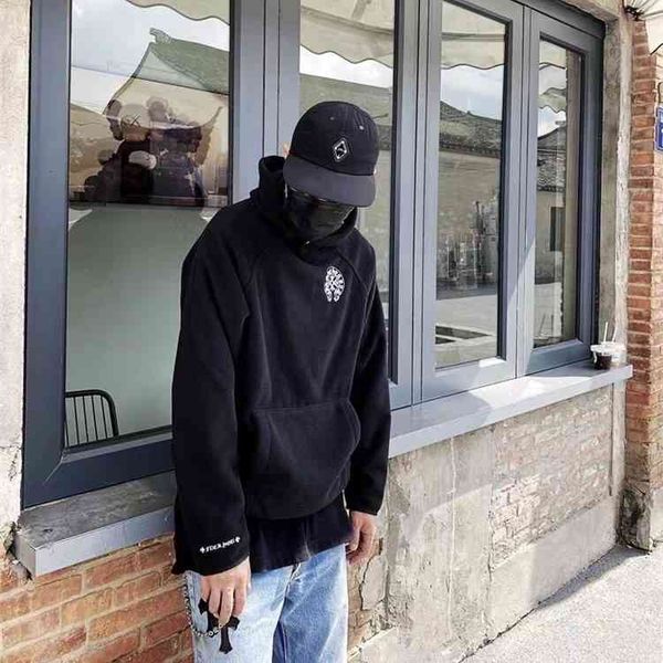 21s autumn and winter new ch crocker's double-sided fleece horseshoe embroidered hoodie four fashion men women, Black
21s autumn and winter new ch crocker's double-sided fleece horseshoe embroidered hoodie four fashion men women, Black