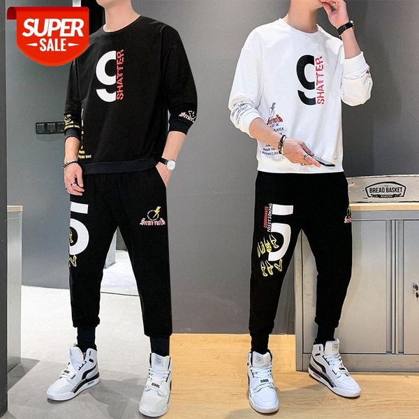 men's sweater coat korean style trendy and handsome, a set of matching clothes, young students' casual suits #eb5u, Black
men's sweater coat korean style trendy and handsome, a set of matching clothes, young students' casual suits #eb5u, Black