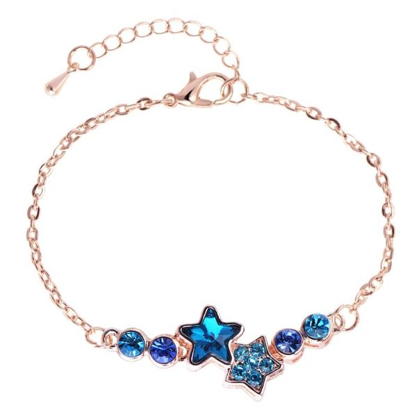 charm bracelets rose gold five-pointed star bracelet female couple crystal accessories birthday gift, Golden;silver
charm bracelets rose gold five-pointed star bracelet female couple crystal accessories birthday gift, Golden;silver