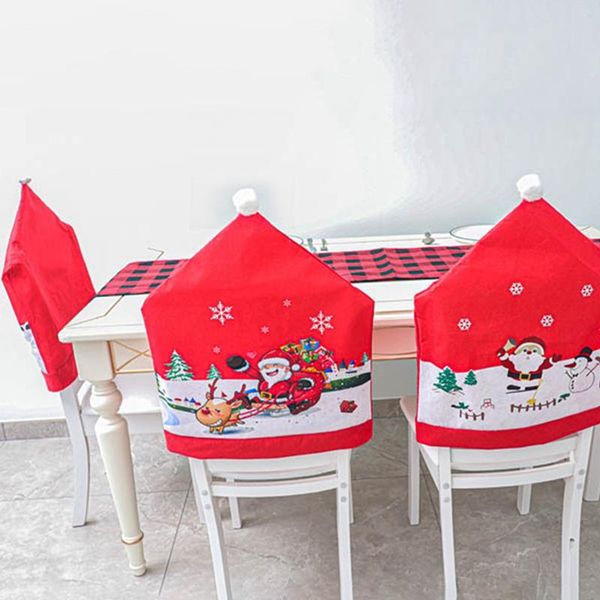 chair covers santa claus christmas non-woven dinner table red hat back xmas decorations for home year decor
chair covers santa claus christmas non-woven dinner table red hat back xmas decorations for home year decor