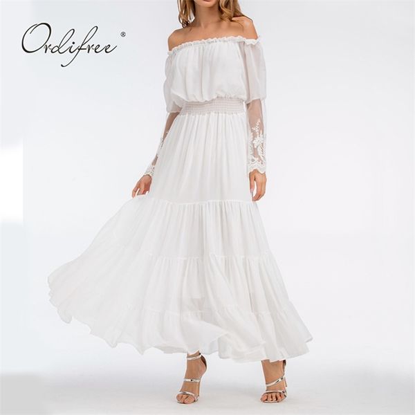 summer women off shoulder maxi dress long sleeve slash neck strapless white lace tunic beach 210513, Black;gray
summer women off shoulder maxi dress long sleeve slash neck strapless white lace tunic beach 210513, Black;gray