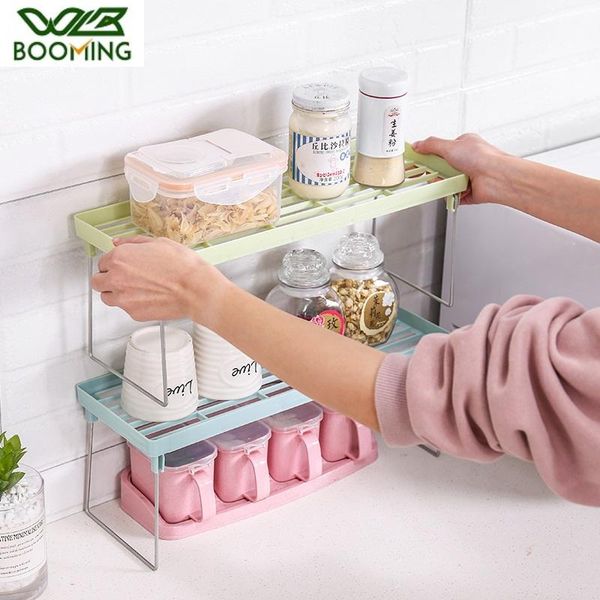 kitchen storage & organization wbbooming plastic rack foldable shelf organizer for flavoring cookware holders
kitchen storage & organization wbbooming plastic rack foldable shelf organizer for flavoring cookware holders