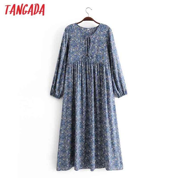 fashion women blue floral print mdi long sleeve bow ladies loose midi dress vestidos qw67 210416, Black;gray
fashion women blue floral print mdi long sleeve bow ladies loose midi dress vestidos qw67 210416, Black;gray
