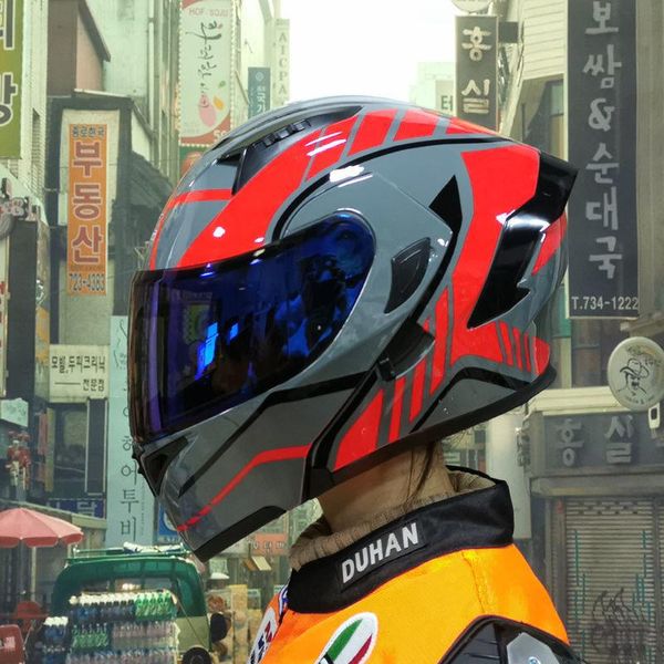 motorcycle helmets double visors modular flip up helmet dot approved full face casque moto racing motocross
motorcycle helmets double visors modular flip up helmet dot approved full face casque moto racing motocross
