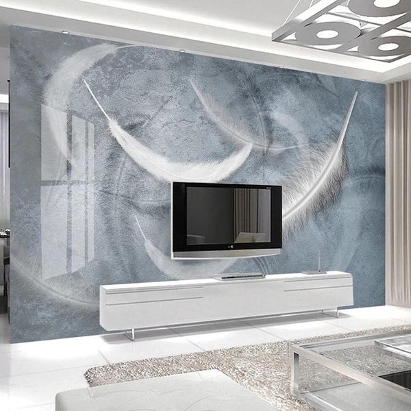 wallpapers custom mural self adhesive wallpaper home decor 3d white feather bedroom decoration painting living room tv background wall
wallpapers custom mural self adhesive wallpaper home decor 3d white feather bedroom decoration painting living room tv background wall