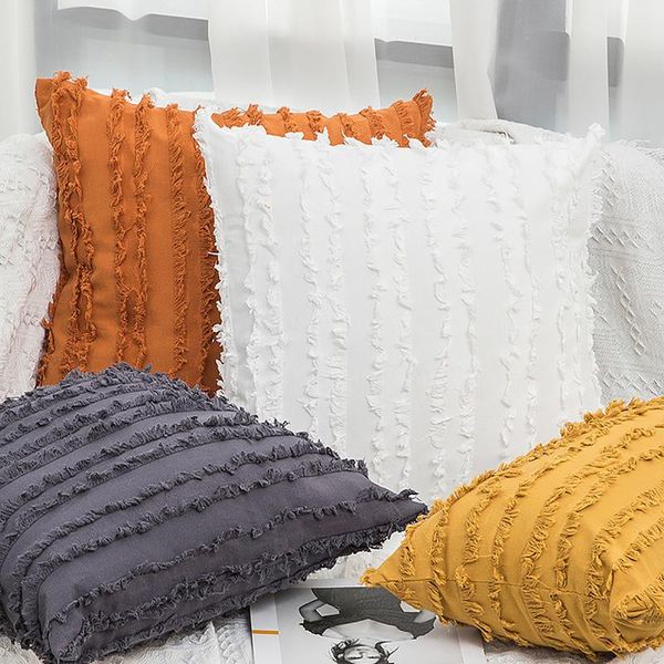 pillow case bohemian cushion cover cotton and linen geometric with tassels modern sofa pillowcase pure color
pillow case bohemian cushion cover cotton and linen geometric with tassels modern sofa pillowcase pure color