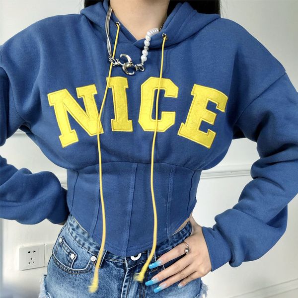 chao marks 2021 spring autumn fashion feminine letter embroidered long hoodie, Black
chao marks 2021 spring autumn fashion feminine letter embroidered long hoodie, Black