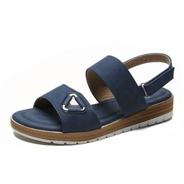 sandals summer woman pu buckle strap 2cm flat toe round metal decoration boho style shallow comfy soft low heels shoes, Black
sandals summer woman pu buckle strap 2cm flat toe round metal decoration boho style shallow comfy soft low heels shoes, Black