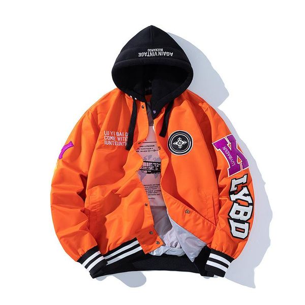 men's jackets quality embroidery bomber jacket men fashion single-breasted hooded streetwear casual baseball uniform coat, Black;brown
men's jackets quality embroidery bomber jacket men fashion single-breasted hooded streetwear casual baseball uniform coat, Black;brown
