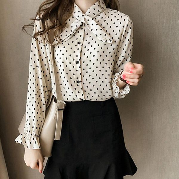 women's blouses & shirts fashion long sleeve women leopard blouse wave point shirt ladies ol party dames streetwear blusas femininas el, White
women's blouses & shirts fashion long sleeve women leopard blouse wave point shirt ladies ol party dames streetwear blusas femininas el, White