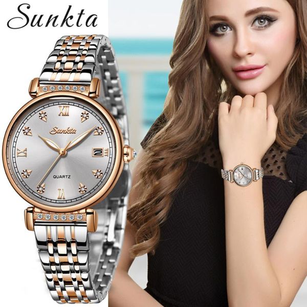 wristwatches sunkta rose gold women watch business quartz ladies female wrist girl clock relogio feminin+box, Slivery;brown
wristwatches sunkta rose gold women watch business quartz ladies female wrist girl clock relogio feminin+box, Slivery;brown