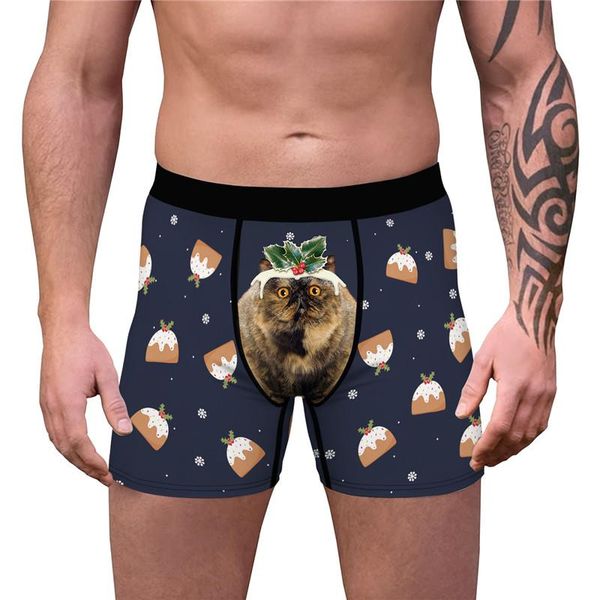 underpants men's christmas underwear panties 3d funny cat print novetly boxer shorts holiday breathable boxers, Black;white
underpants men's christmas underwear panties 3d funny cat print novetly boxer shorts holiday breathable boxers, Black;white